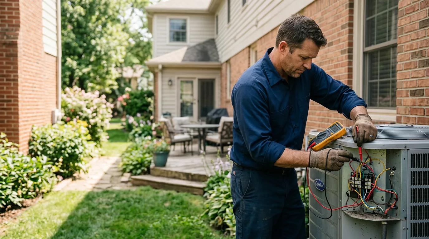 HVAC technician working near Fordsville, KY